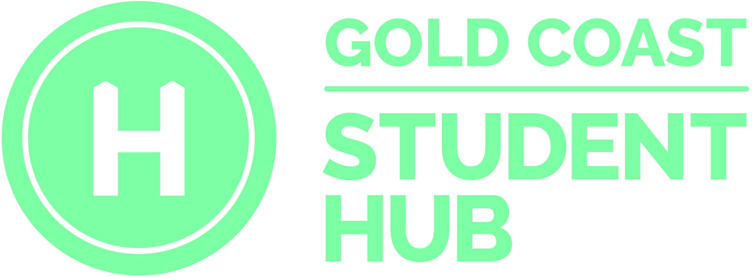 Gold Coast Student Hub logo (landscape)